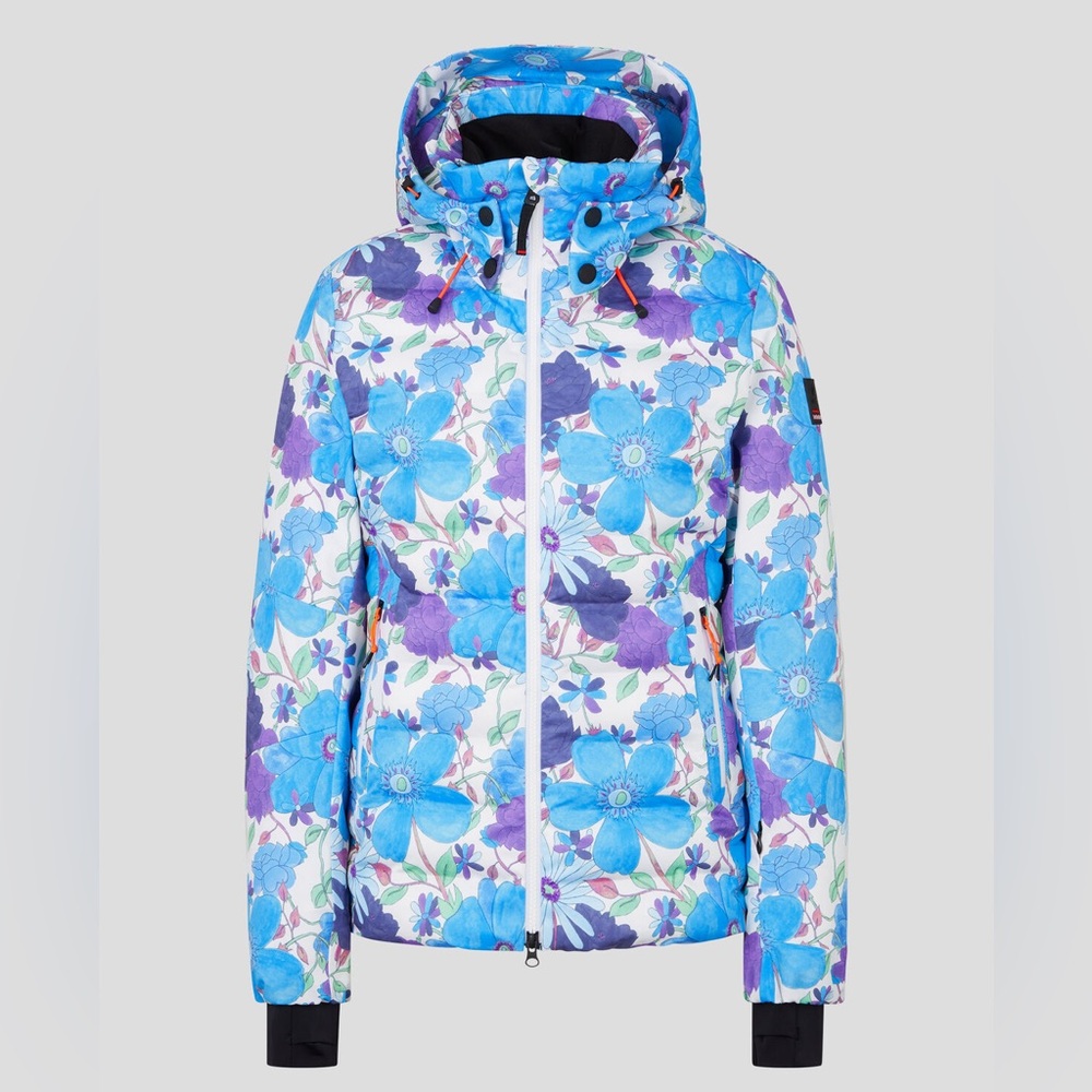 NWT Bogner x Loveshackfancy Jank Ski jacket in Blue/White - Size 6